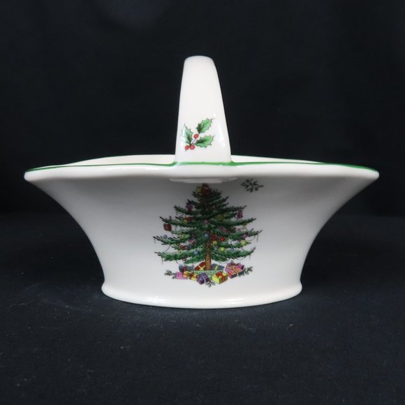 Spode Christmas Tree Candy Basket - Picture 8 of 10